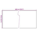 Paravento da Balcone Antracite 600x90 cm Polyrattan