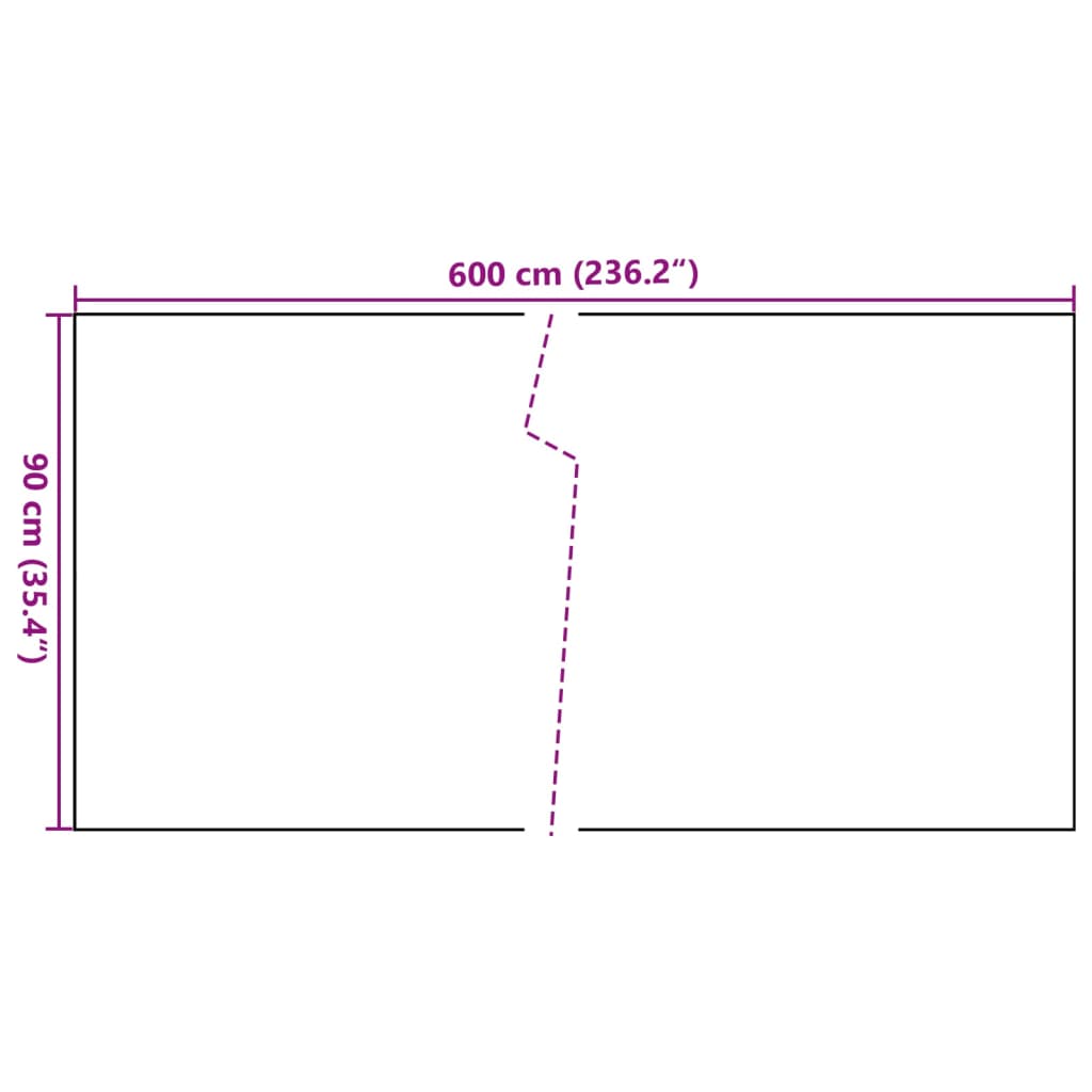Paravento da Balcone Antracite 600x90 cm Polyrattan