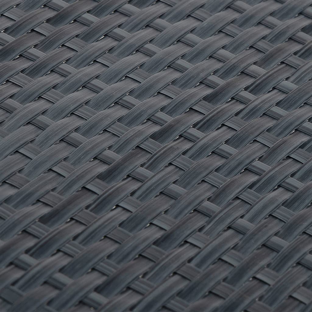 Paravento da Balcone Antracite 1000x80 cm in Polyrattan