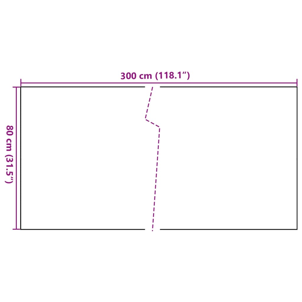 Paravento da Balcone Marrone e Nero 300x80 cm Polyrattan