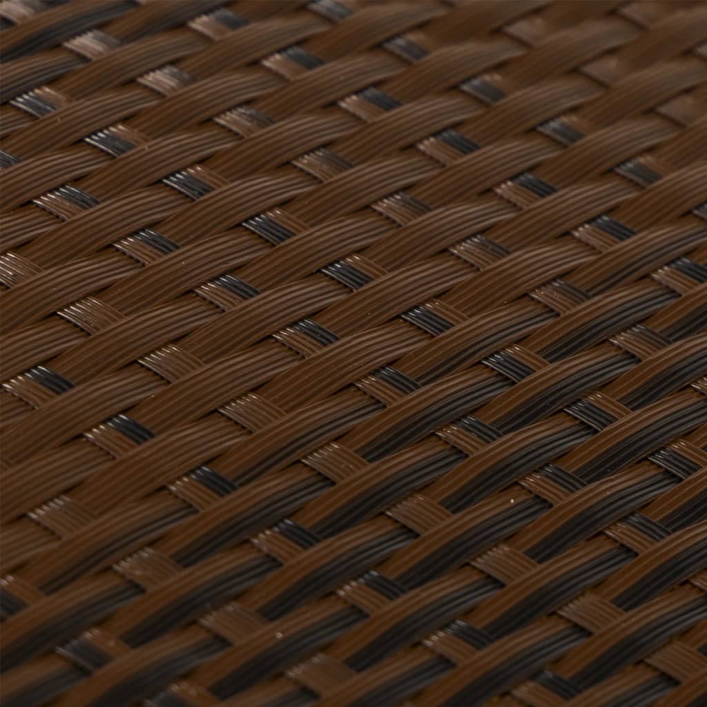 Paravento da Balcone Marrone e Nero 300x90 cm in Polyrattan