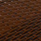 Paravento da Balcone Marrone e Nero 300x100 cm in Polyrattan