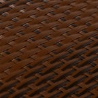 Paravento da Balcone Marrone e Nero 400x100 cm in Polyrattan
