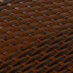 Paravento da Balcone Marrone e Nero 500x80 cm in Polyrattan