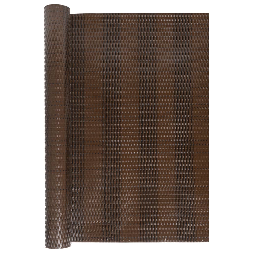 Paravento da Balcone Marrone e Nero 1000x80 cm in Polyrattan vidaXL