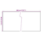 Paravento da Balcone Marrone Chiaro 300x80 cm in Polyrattan