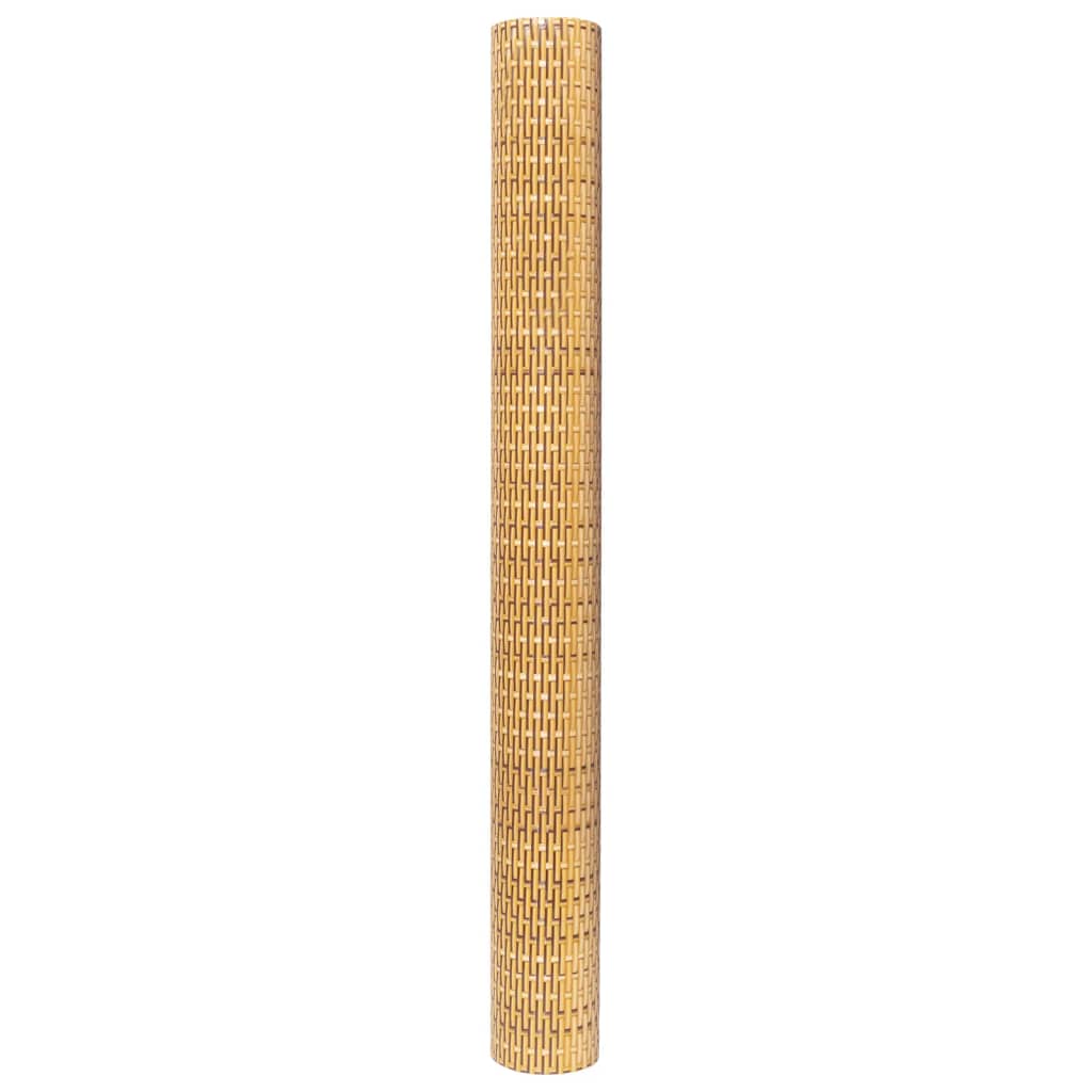 Paravento da Balcone Marrone Chiaro 300x90 cm Polyrattan