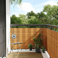 Paravento da Balcone Marrone Chiaro 300x90 cm Polyrattan