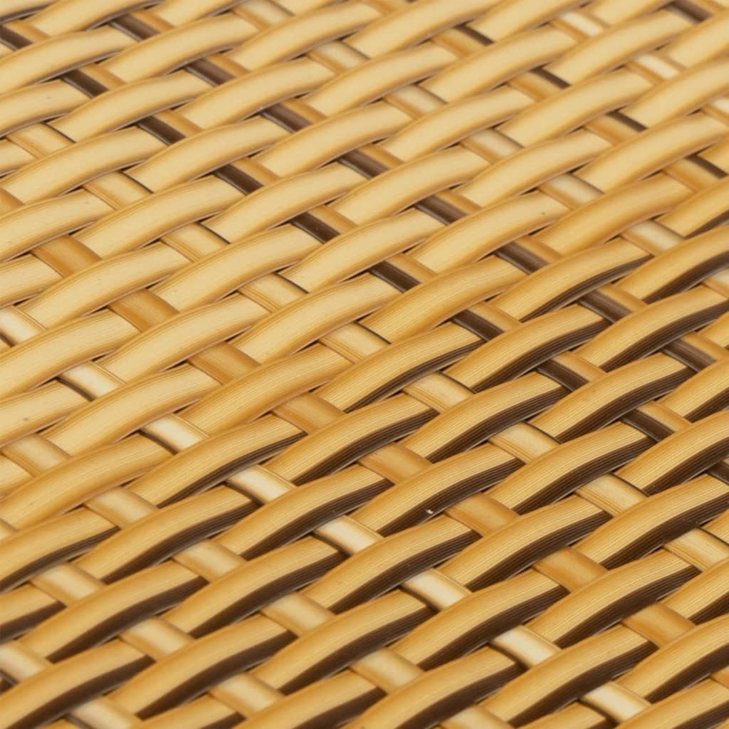 Paravento da Balcone Marrone Chiaro 400x80 cm in Polyrattan