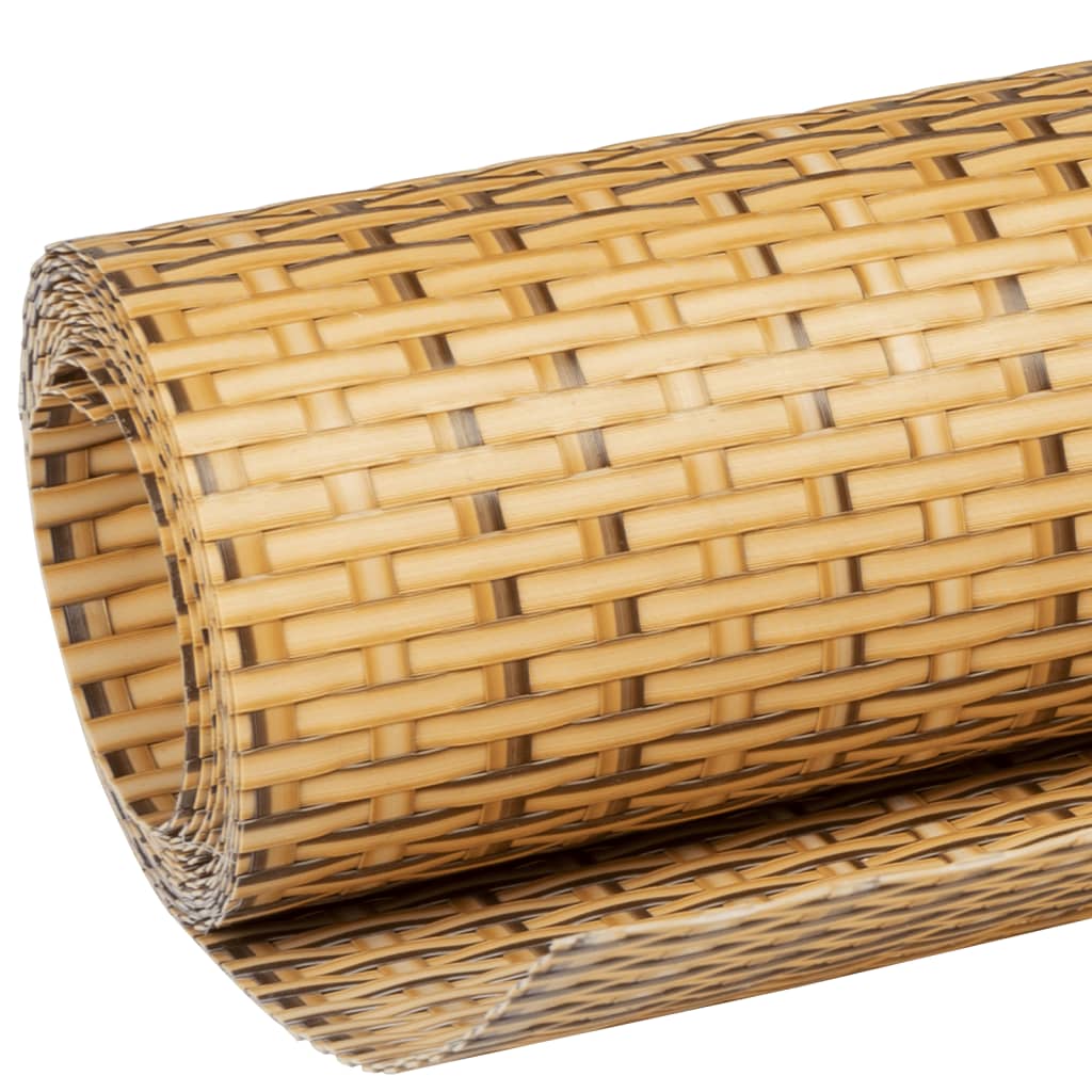 Paravento da Balcone Marrone Chiaro 400x80 cm in Polyrattan