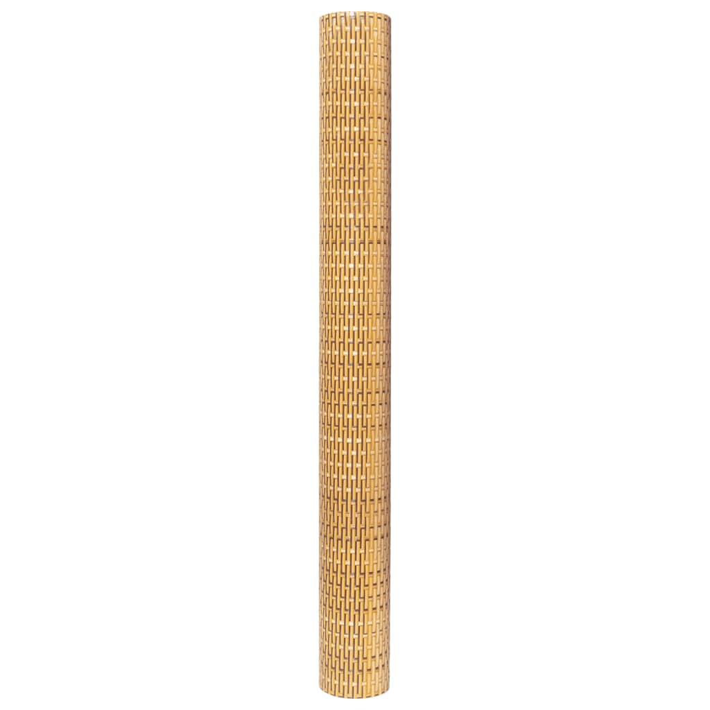Paravento da Balcone Marrone Chiaro 500x100 cm Polyrattan