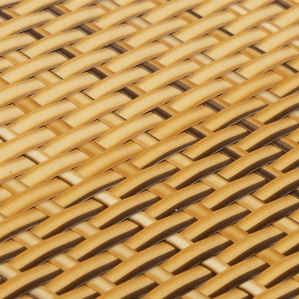 Paravento da Balcone Marrone Chiaro 500x100 cm Polyrattan