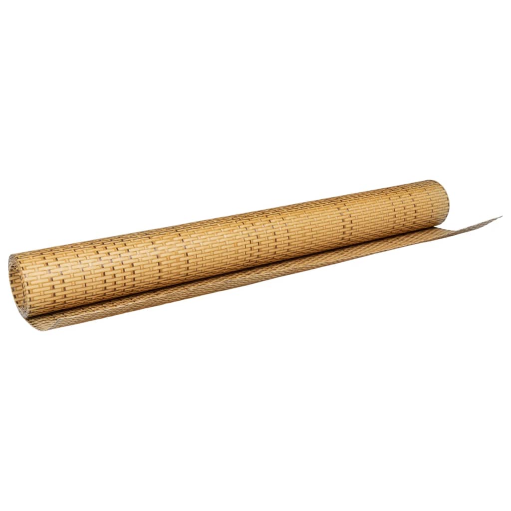 Paravento da Balcone Marrone Chiaro 600x80 cm Polyrattan