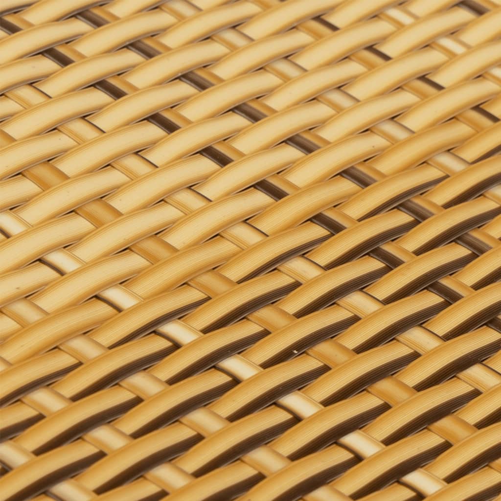 Paravento da Balcone Marrone Chiaro 600x80 cm Polyrattan