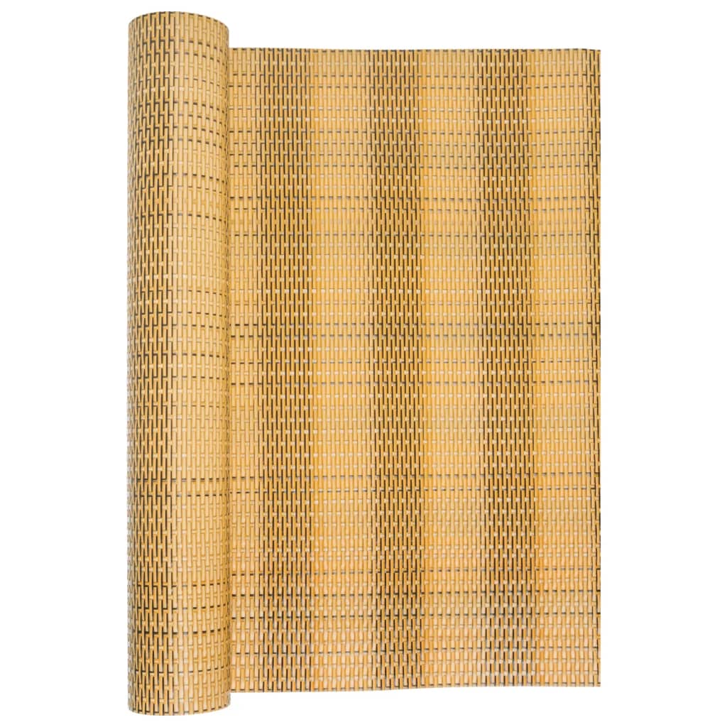 Paravento da Balcone Marrone Chiaro 600x100 cm in Polyrattan