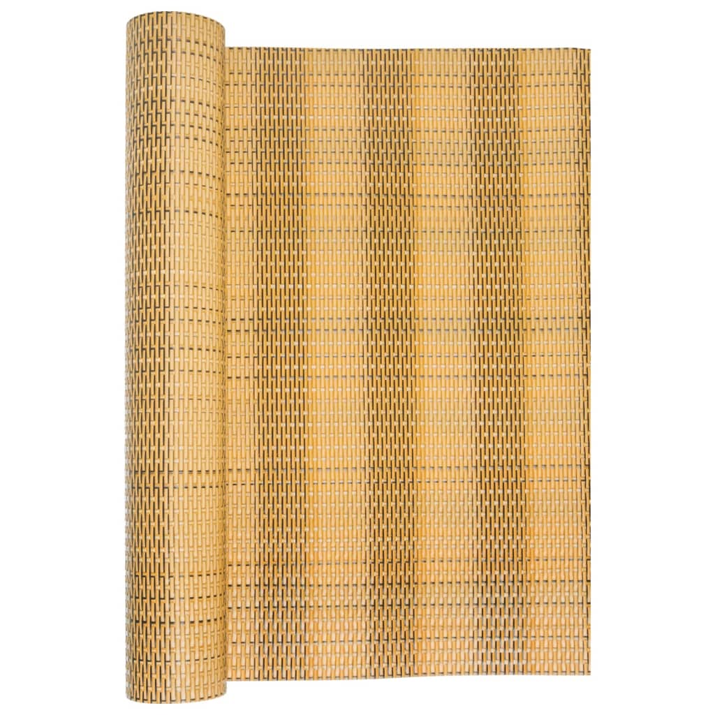 Paravento da Balcone Marrone Chiaro 1000x100 cm Polyrattan