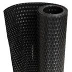 Paravento da Balcone Nero 300x100 cm in Polyrattan