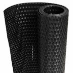Paravento da Balcone Nero 500x100 cm in Polyrattan