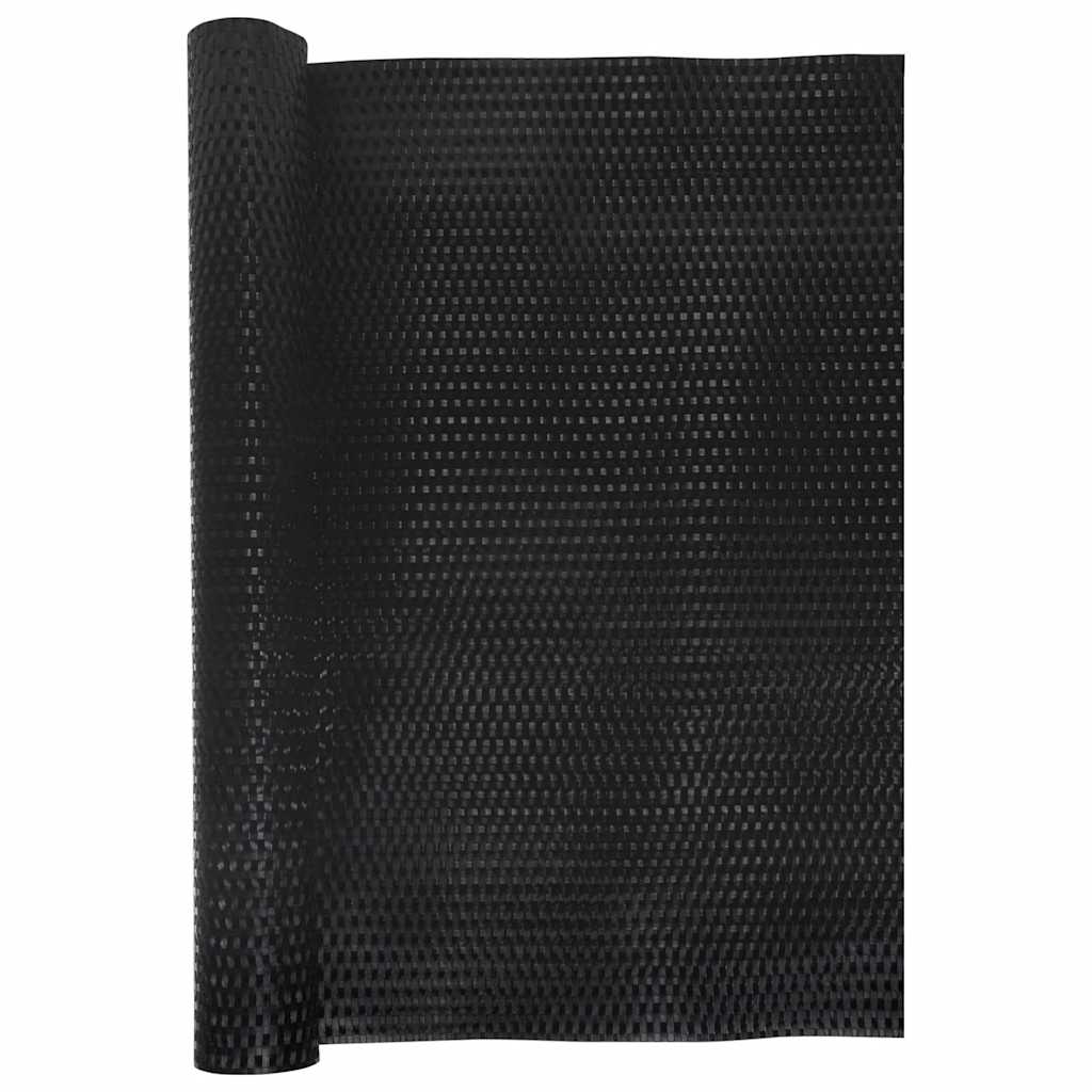 Paravento da Balcone Nero 500x100 cm in Polyrattan