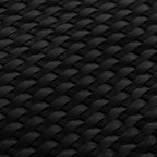 Paravento da Balcone Nero 500x100 cm in Polyrattan