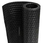 Paravento da Balcone Nero 600x90 cm in Polyrattan