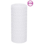 Schermi da Balcone 10 pz Bianchi 255x19 cm Polyrattan