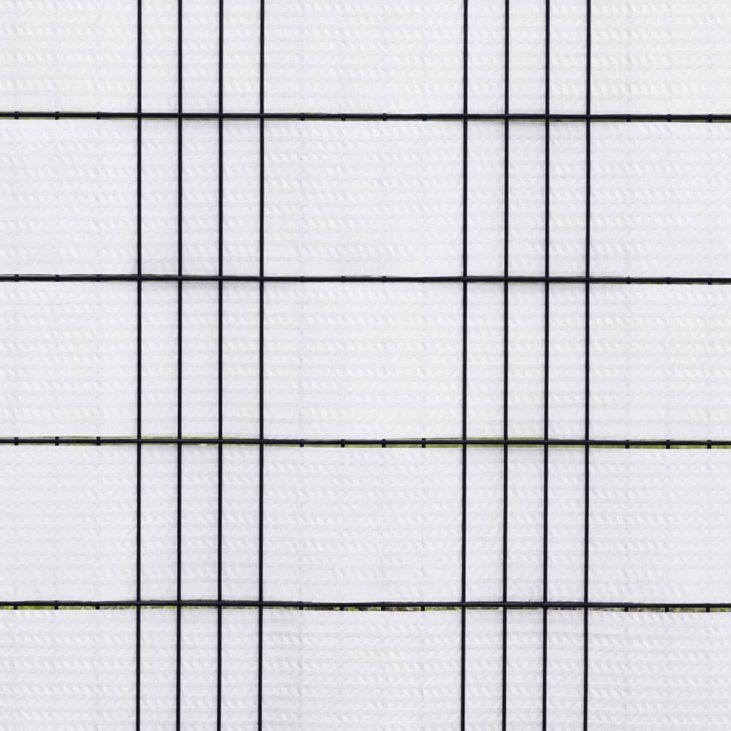 Schermi da Balcone 10 pz Bianchi 255x19 cm Polyrattan
