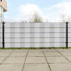 Schermi da Balcone 10 pz Bianchi 255x19 cm Polyrattan