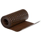 Schermi da Balcone 10 pz Marrone e Nero 255x19 cm Polyrattan