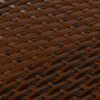 Schermi da Balcone 10 pz Marrone e Nero 255x19 cm Polyrattan