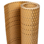 Schermi da Balcone 10 pz Marrone Chiaro 255x19 cm in Polyrattan