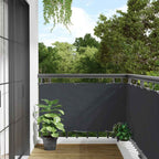 Paravento da Balcone Antracite 500x75 cm in PVC