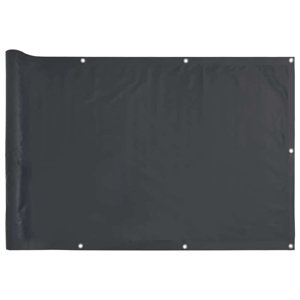Paravento da Balcone Antracite 600x75 cm in PVC