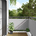 Paravento da Balcone Grigio 300x75 cm in PVC