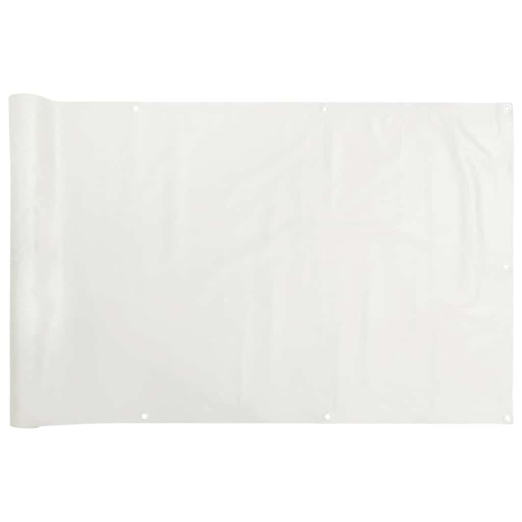 Paravento da Balcone Bianco 300x75 cm in PVC