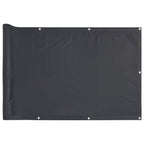 Paravento da Balcone Antracite 300x90 cm in PVC