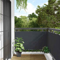 Paravento da Balcone Antracite 300x120 cm in PVC