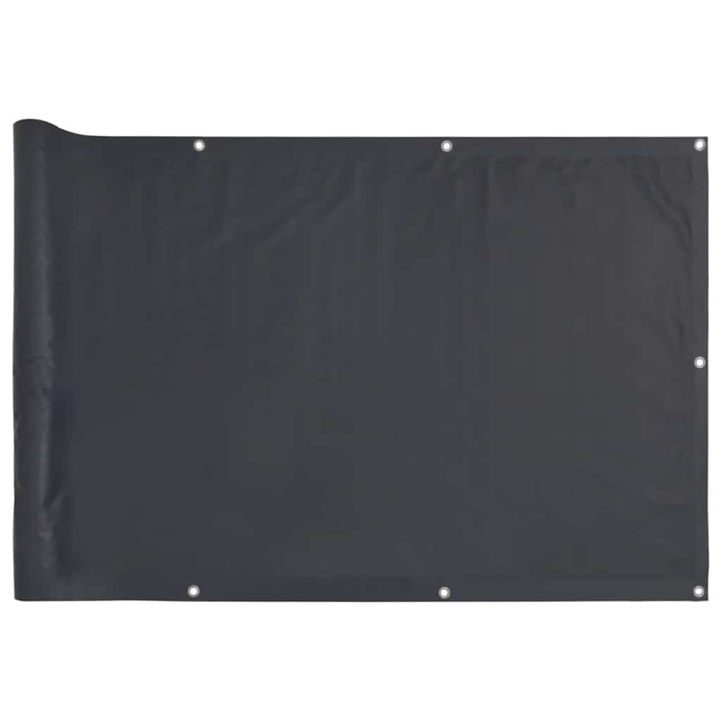 Paravento da Balcone Antracite 400x120 cm in PVC
