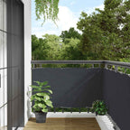 Paravento da Balcone Antracite 400x120 cm in PVC