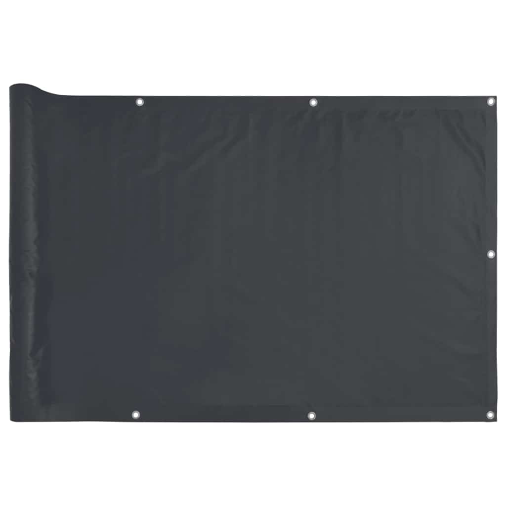 Paravento da Balcone Antracite 500x120 cm in PVC