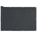Paravento da Balcone Antracite 500x120 cm in PVC