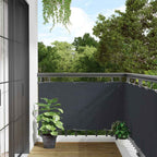 Paravento da Balcone Antracite 500x120 cm in PVC