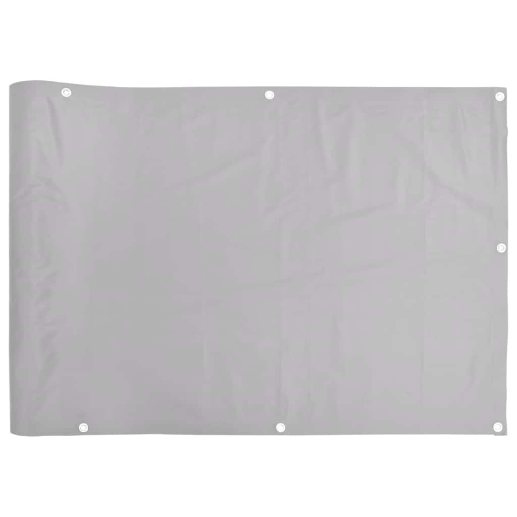 Paravento da Balcone Grigio 400x120 cm in PVC
