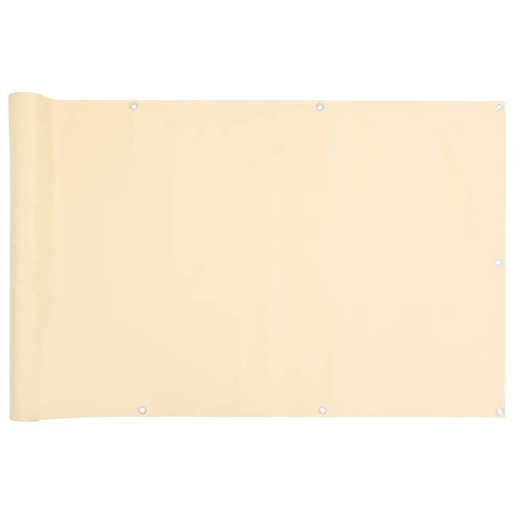 Paravento da Balcone Crema 300x120 cm in PVC