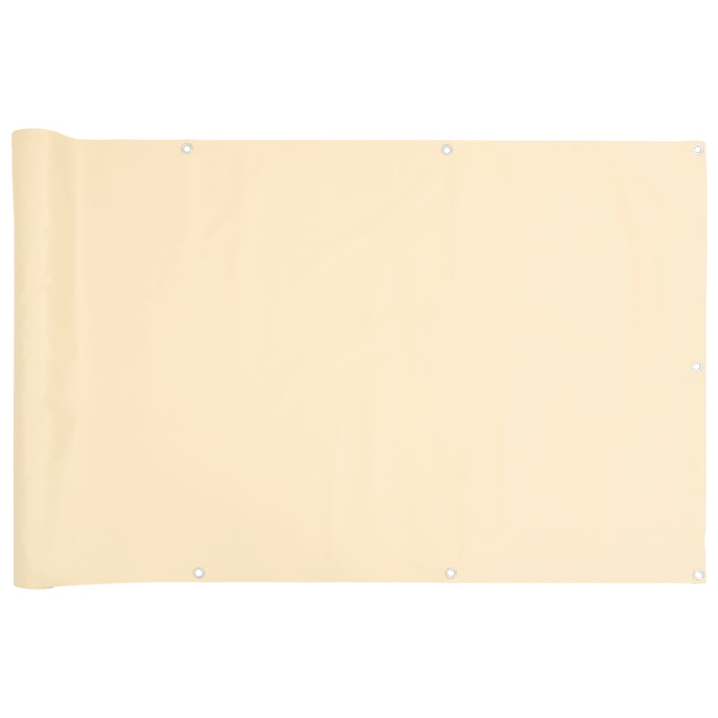 Paravento da Balcone Crema 500x120 cm in PVC