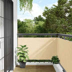 Paravento da Balcone Crema 1000x120 cm in PVC
