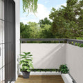 Paravento da Balcone Bianco 600x120 cm in PVC