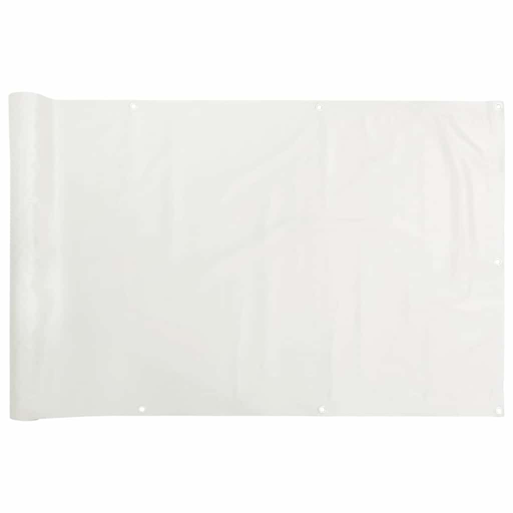 Paravento da Balcone Bianco 800x120 cm in PVC