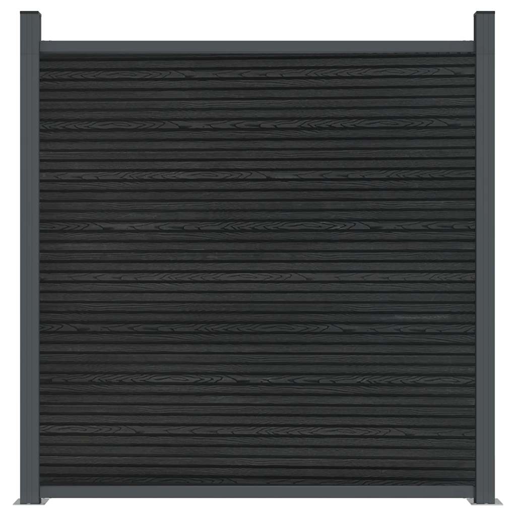Pannello di Recinzione Grigio 526x186 cm in WPC