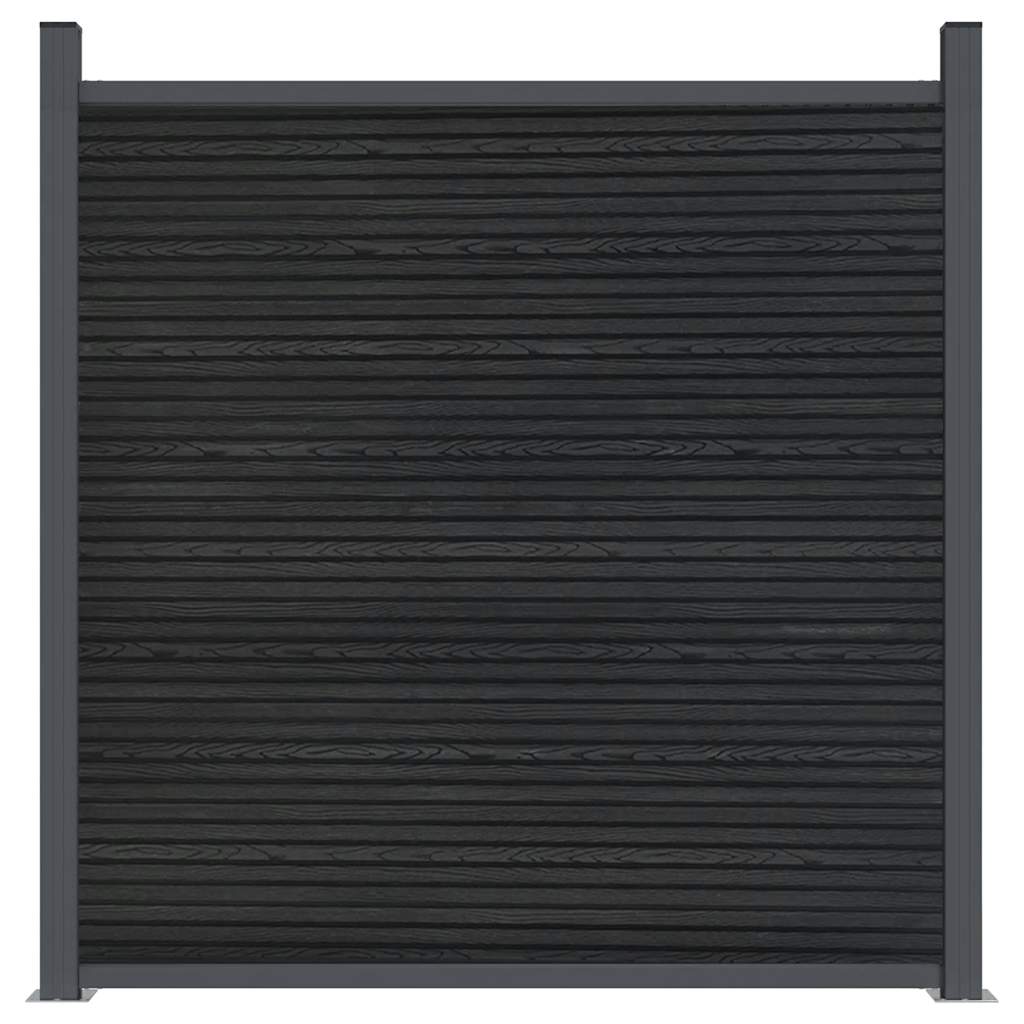 Pannello di Recinzione Grigio 699x186 cm in WPC
